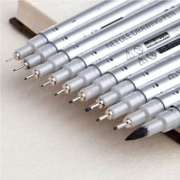 image-10 Tip Sizes Micron Neelde Drawing Pen Waterproof Pigment Fi