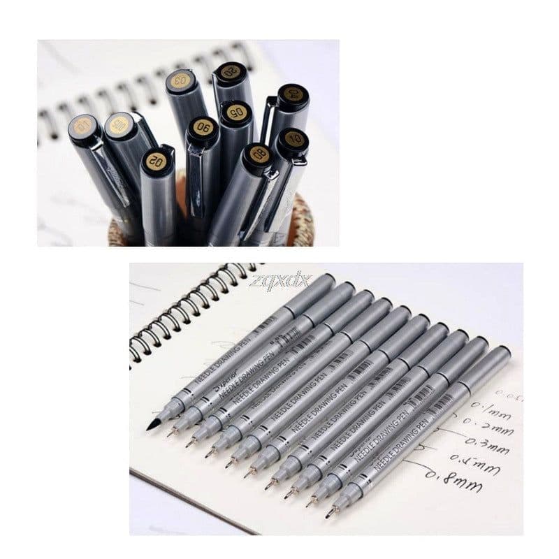 image-10 Tip Sizes Micron Neelde Drawing Pen Waterproof Pigment Fi