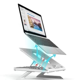 image-New Laptop Stand Multifunctional Folding Lift Portable Laptop Stand Monitor Increase Rack Aluminum Alloy Base