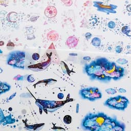 image-Hand account and paper sticker set