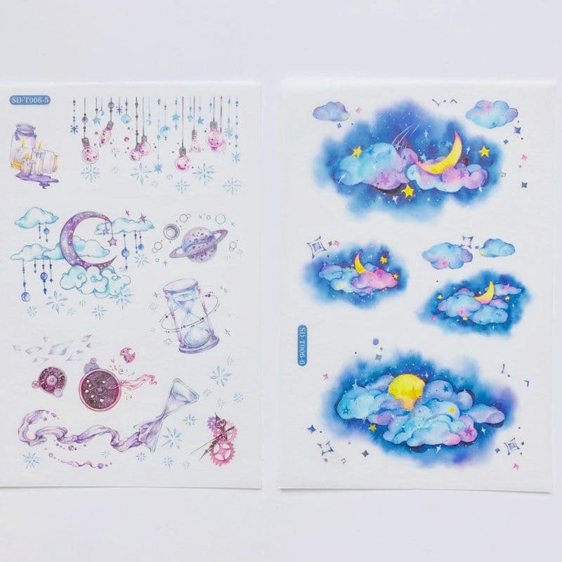image-Hand account and paper sticker set