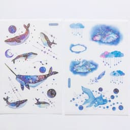 image-Hand account and paper sticker set