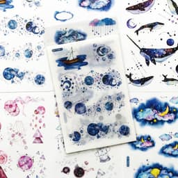 image-Hand account and paper sticker set