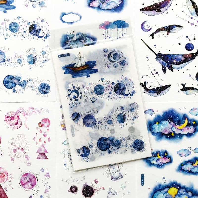 image-Hand account and paper sticker set