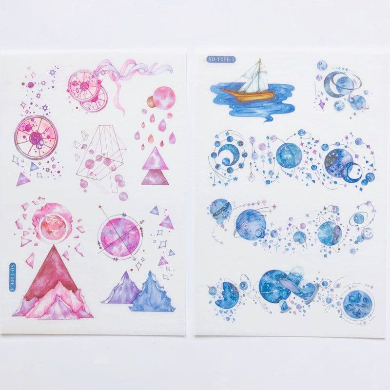 image-Hand account and paper sticker set