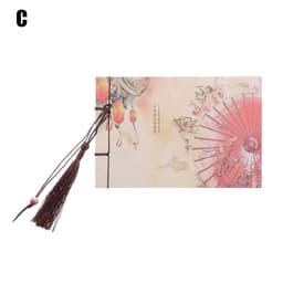 image-A blank notebook with tassels
