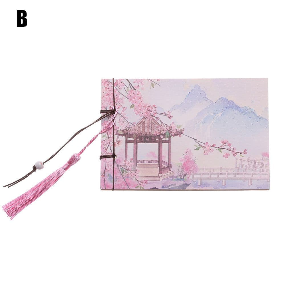 image-A blank notebook with tassels