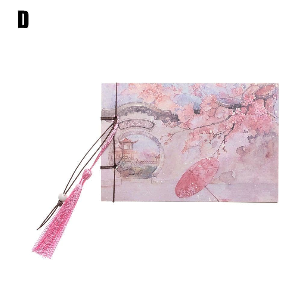 image-A blank notebook with tassels
