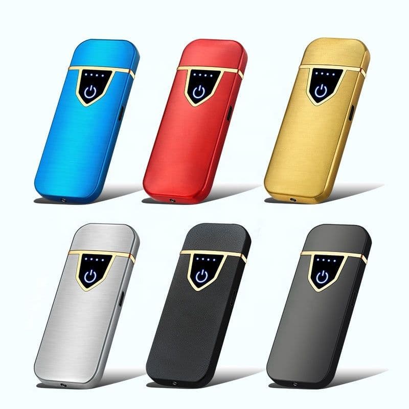 image-Personalized creative fingerprint induction charging cigarette lighter