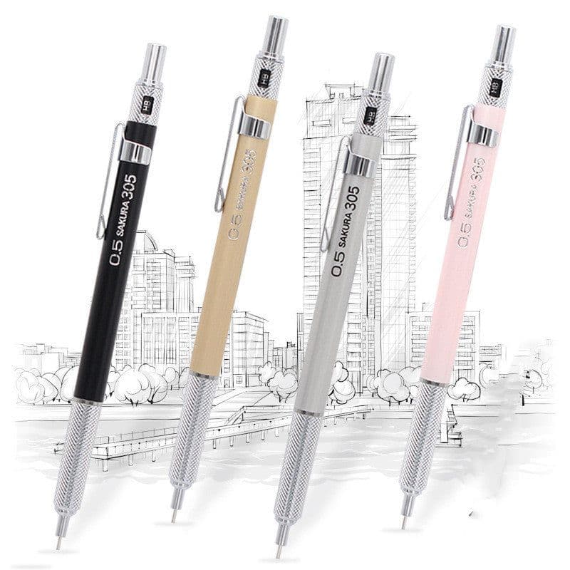 image-Japanese cherry mechanical pencil 0.5/0.3mm metal rod
