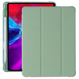 image-Compatible with Apple, Suitable for ipad10.9 protective cover pro10.5 with pen slot mini dormant leather case TPU airbag air4 soft shell