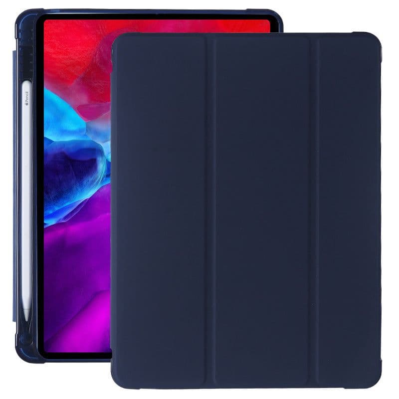 image-Compatible with Apple, Suitable for ipad10.9 protective cover pro10.5 with pen slot mini dormant leather case TPU airbag air4 soft shell