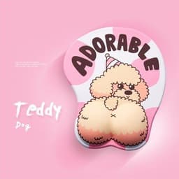 image-Creative cute simple corgi ass 3D mouse pad