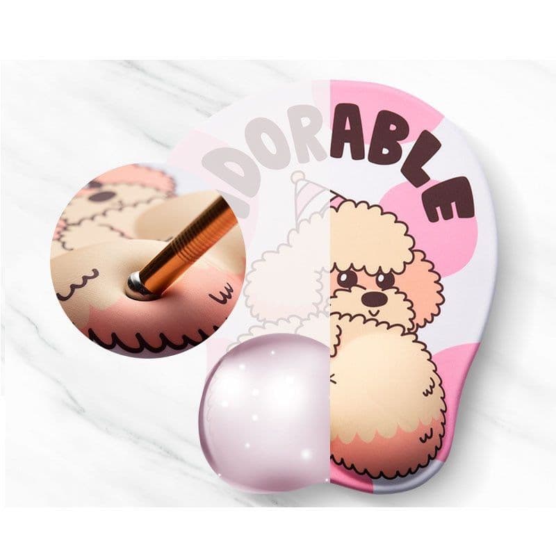 image-Creative cute simple corgi ass 3D mouse pad
