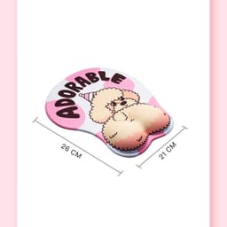 image-Creative cute simple corgi ass 3D mouse pad