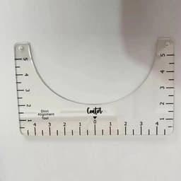 image-Carved Acrylic Sewing Patch Ruler T-shirt