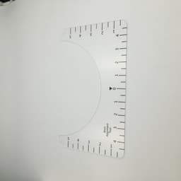 image-Carved Acrylic Sewing Patch Ruler T-shirt