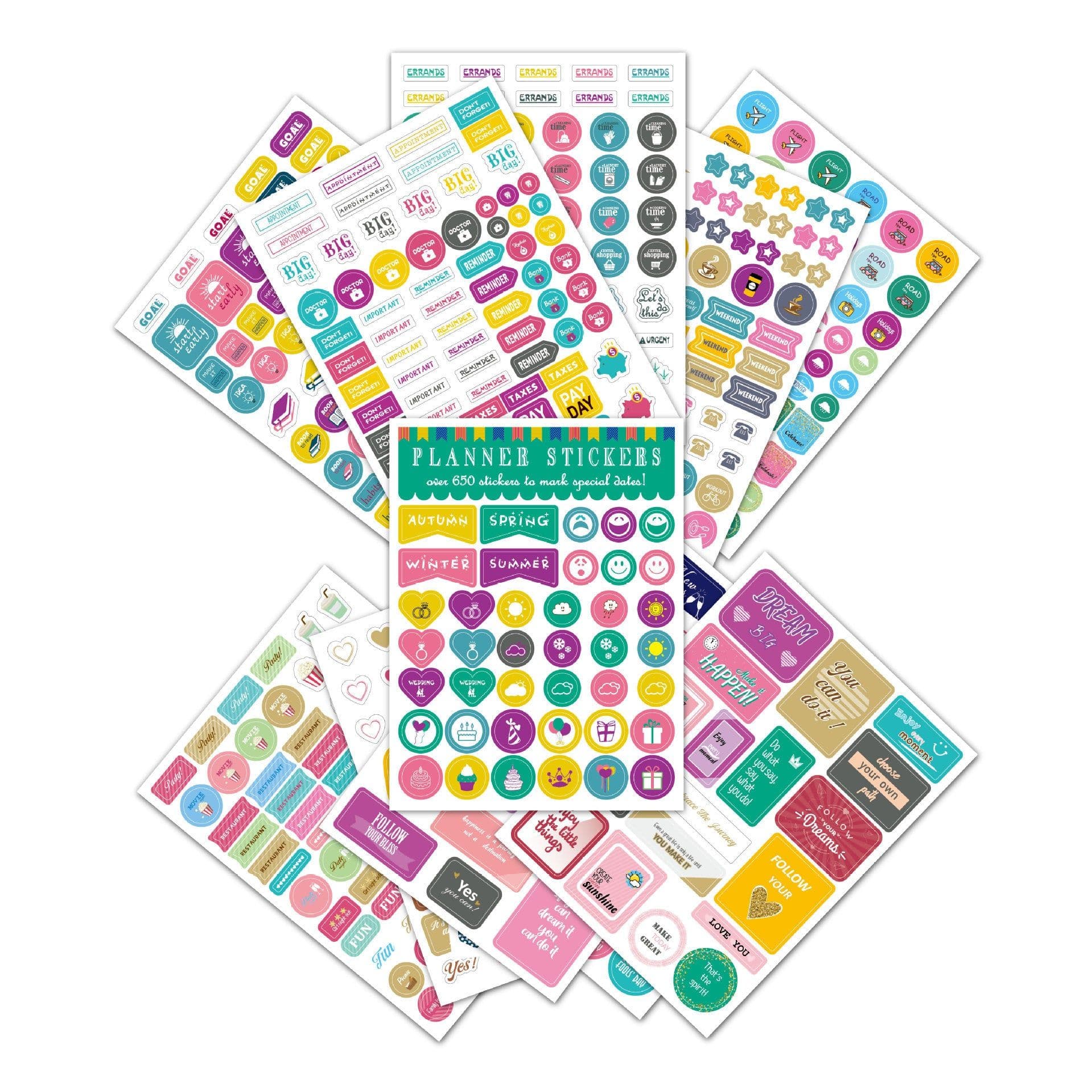 image-Plan Decoration Note Stickers Creative Planning Stickers
