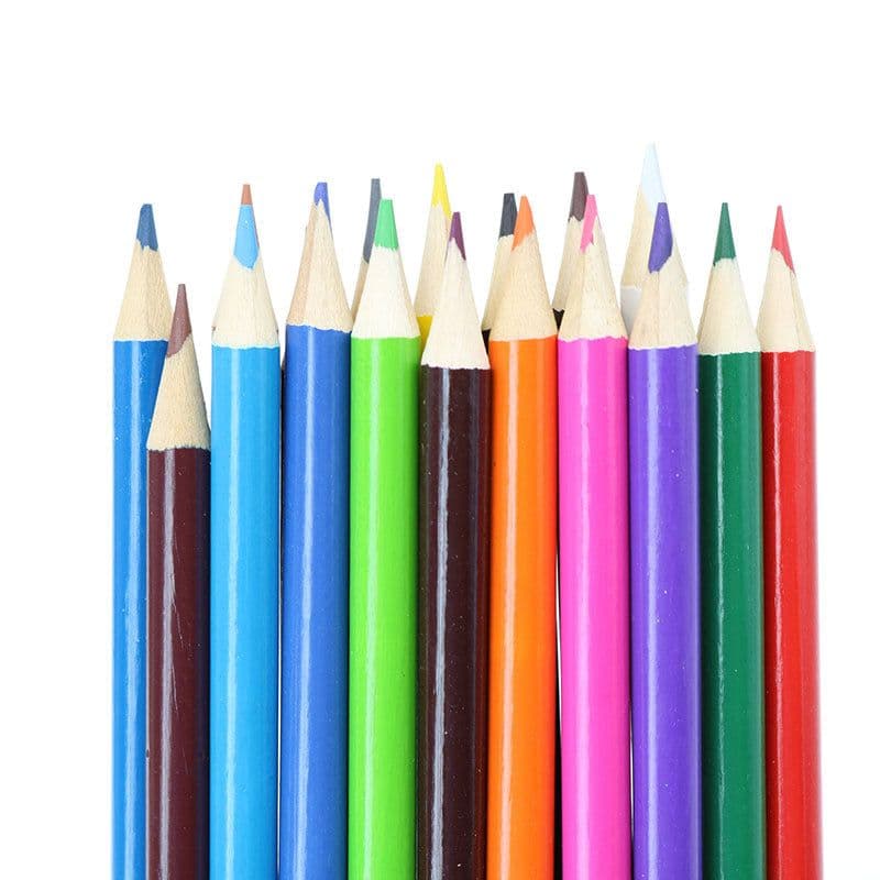 image-Children's 12-Color Wooden Colored Pencil