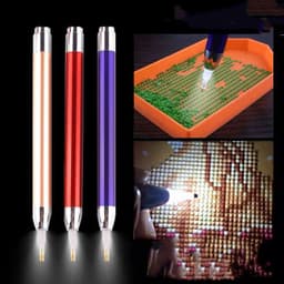 image-Point Drill Tool Luminous Pen Cross Stitch Drill Light Pen