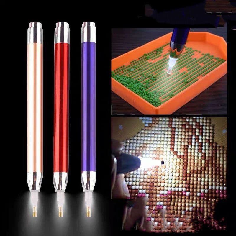 image-Point Drill Tool Luminous Pen Cross Stitch Drill Light Pen