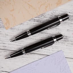 image-Short Mini Metal Ballpoint Business Pen Oil Pen