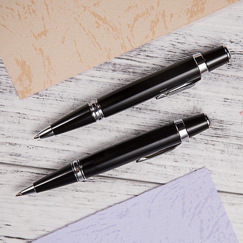 image-Short Mini Metal Ballpoint Business Pen Oil Pen