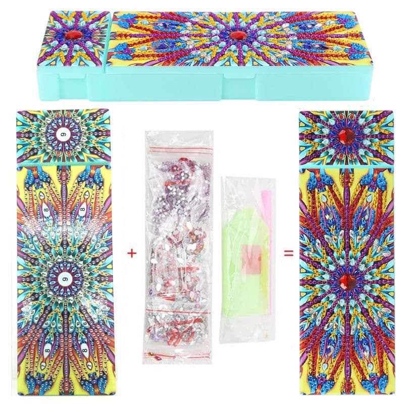 image-Personalized Creative Diamond Drawing Pencil Case