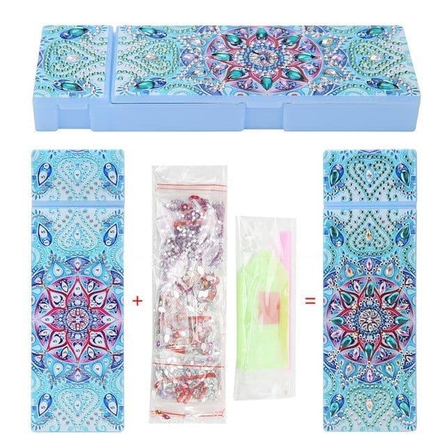 image-Personalized Creative Diamond Drawing Pencil Case