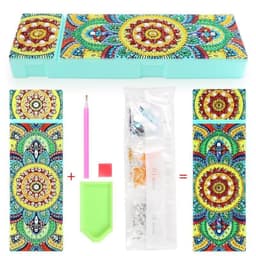 image-Personalized Creative Diamond Drawing Pencil Case