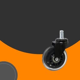 image-Benyu Casters 2.5 Black Transparent Wheel Furniture Wheel