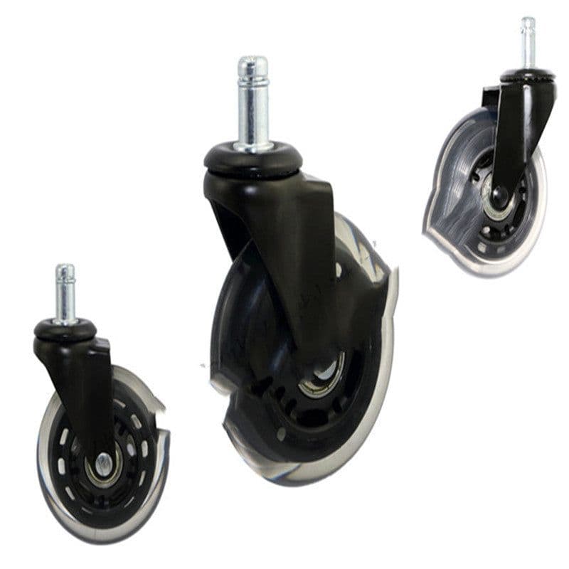 image-Benyu Casters 2.5 Black Transparent Wheel Furniture Wheel