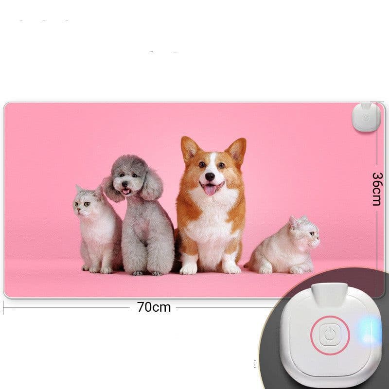 image-Intelligent Heated Mat Electric Heating Pad Carpet Office Desktop Heating Mouse Pad Hand Warmer