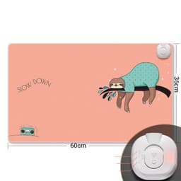 image-Intelligent Heated Mat Electric Heating Pad Carpet Office Desktop Heating Mouse Pad Hand Warmer