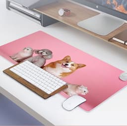 image-Intelligent Heated Mat Electric Heating Pad Carpet Office Desktop Heating Mouse Pad Hand Warmer