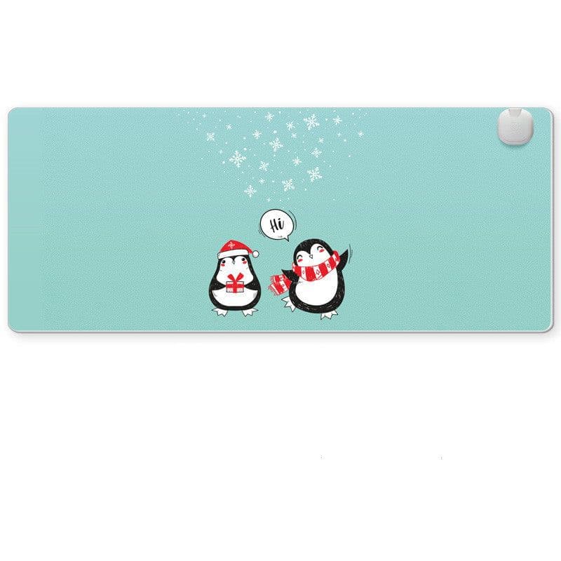 image-Intelligent Heated Mat Electric Heating Pad Carpet Office Desktop Heating Mouse Pad Hand Warmer