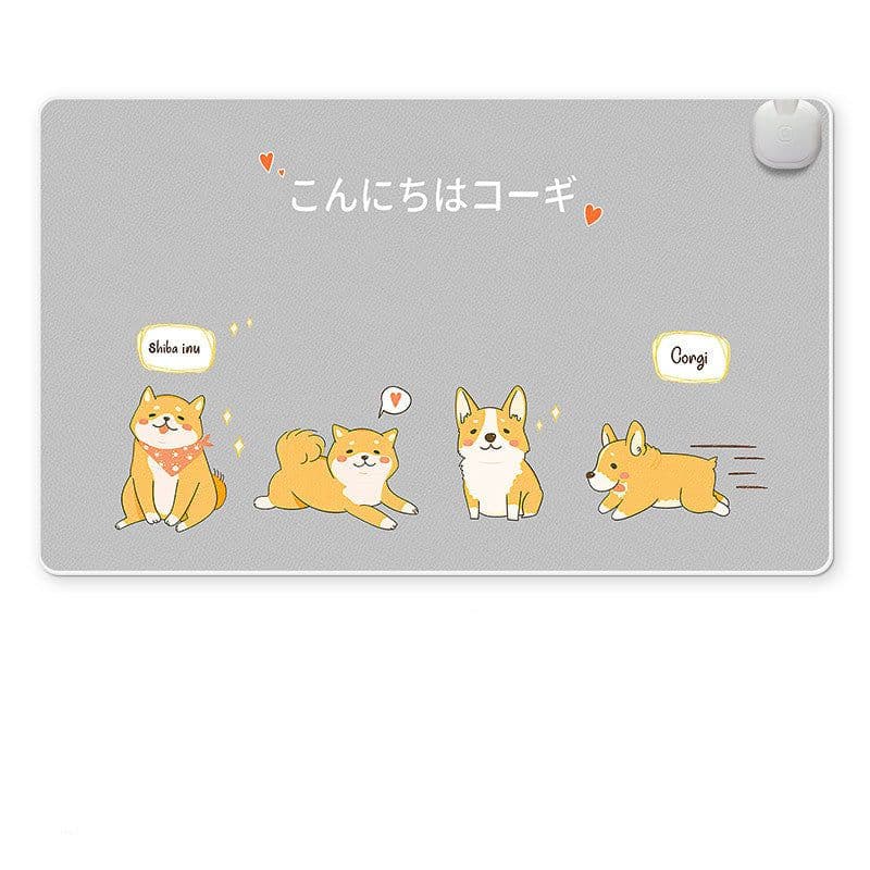 image-Intelligent Heated Mat Electric Heating Pad Carpet Office Desktop Heating Mouse Pad Hand Warmer