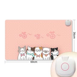 image-Intelligent Heated Mat Electric Heating Pad Carpet Office Desktop Heating Mouse Pad Hand Warmer