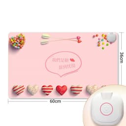 image-Intelligent Heated Mat Electric Heating Pad Carpet Office Desktop Heating Mouse Pad Hand Warmer