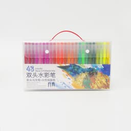 image-Double-Ended Hook Line Soft-Tip Pen Color Marker Watercolor Pen