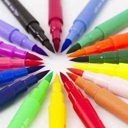 image-Double-Ended Hook Line Soft-Tip Pen Color Marker Watercolor Pen