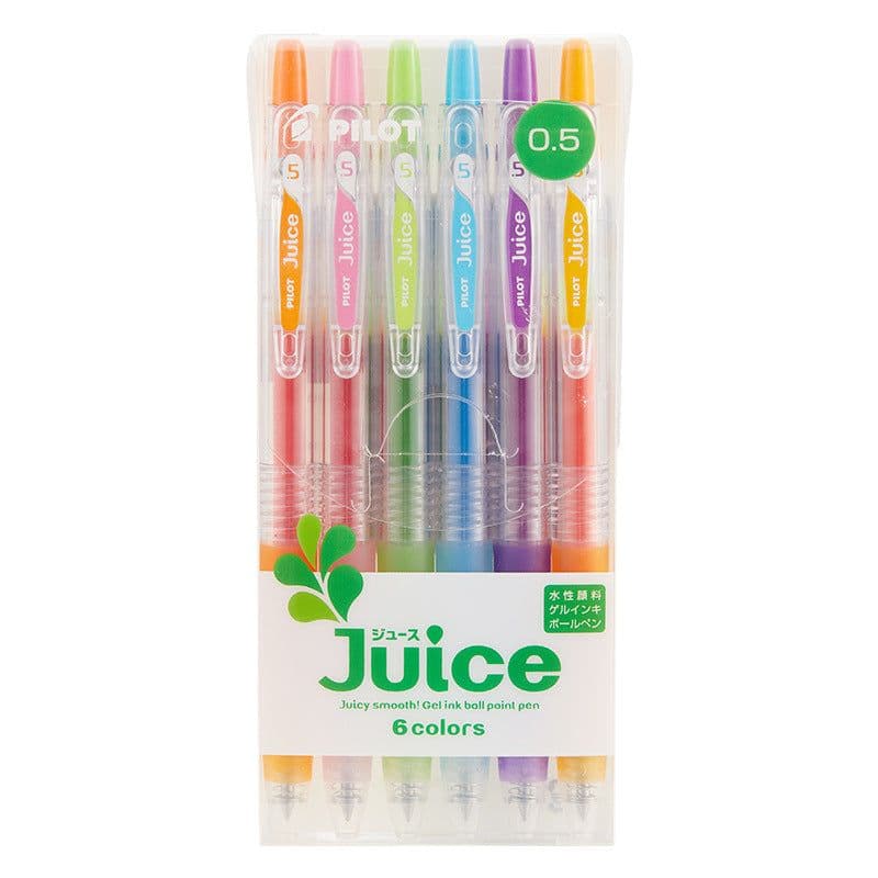 image-Official Direct Juice Baiguole Gel Pen 0.5 6 Colors