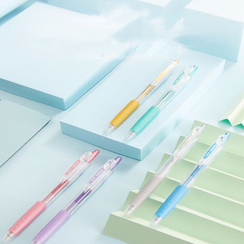 image-Official Direct Juice Baiguole Gel Pen 0.5 6 Colors