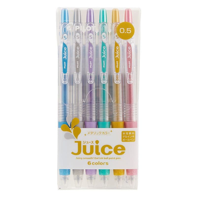 image-Official Direct Juice Baiguole Gel Pen 0.5 6 Colors
