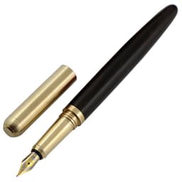 image-African Rosewood Vintage Brass Wood Fountain Pen