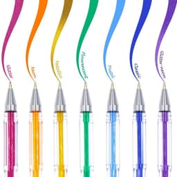 image-Color Gel Pen Watercolor Pen 100 Color Set Highlighter Pen