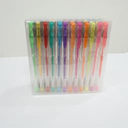 image-Color Gel Pen Watercolor Pen 100 Color Set Highlighter Pen
