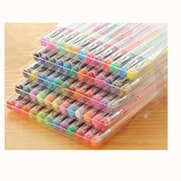 image-Color Gel Pen Watercolor Pen 100 Color Set Highlighter Pen