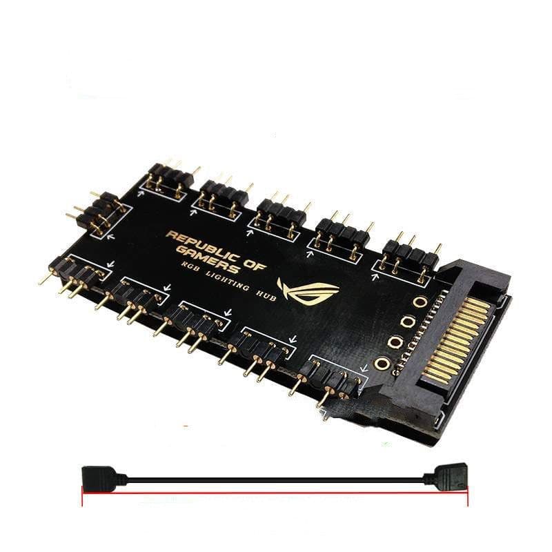 image-AURA RGB One Point Ten 5V With SATA Power Supply Hub
