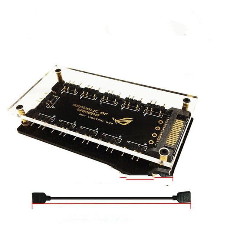 image-AURA RGB One Point Ten 5V With SATA Power Supply Hub
